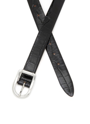 细节 - 点击放大 - DÉHANCHE - Mija Croco Refined Leather Belt