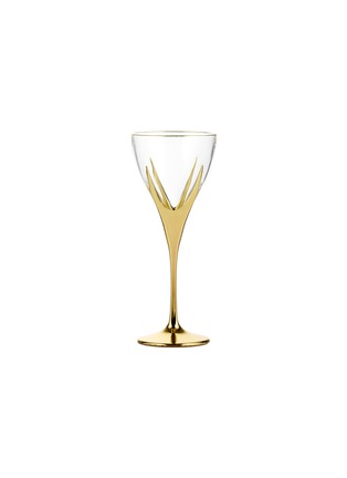 Main View - 点击放大 - SUMMERILL & BISHOP - Gold Art Deco Hand Decorated Red Wine Glass