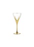 Main View - 点击放大 - SUMMERILL & BISHOP - Gold Art Deco Hand Decorated Red Wine Glass