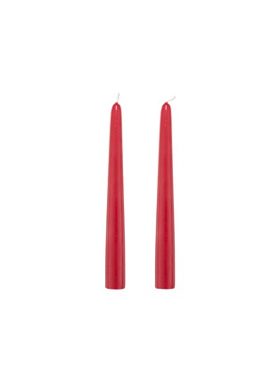 细节 –点击放大 - SUMMERILL & BISHOP - Tapered Candle Set of 2 — Red Branded Packaging