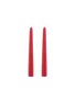 细节 –点击放大 - SUMMERILL & BISHOP - Tapered Candle Set of 2 — Red Branded Packaging