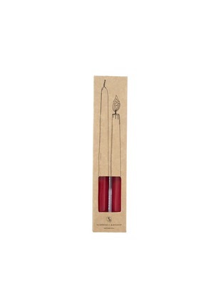 首图 –点击放大 - SUMMERILL & BISHOP - Tapered Candle Set of 2 — Red Branded Packaging