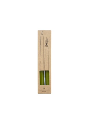 Main View - 点击放大 - SUMMERILL & BISHOP - Tapered Candle Set of 2 — Green Branded Packaging