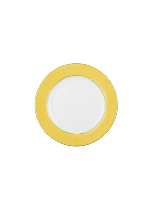 Main View - 点击放大 - SUMMERILL & BISHOP - Mimosa Hand-Painted Porcelain Charger Plate — Yellow