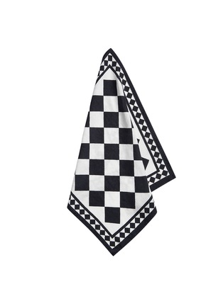 Main View - 点击放大 - SUMMERILL & BISHOP - x Claridges Checkered Linen Napkin — Black