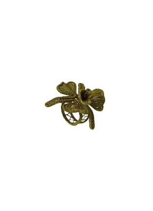 首图 –点击放大 - SUMMERILL & BISHOP - Handwoven Orchid Napkin Ring — Olive Green