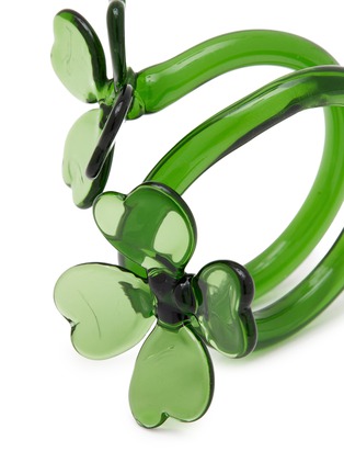细节 –点击放大 - SUMMERILL & BISHOP - Lucky Clover Glass Napkin Ring