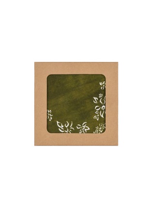 Detail View - 点击放大 - SUMMERILL & BISHOP - Falling Flowers Coaster Set — Avocado Green