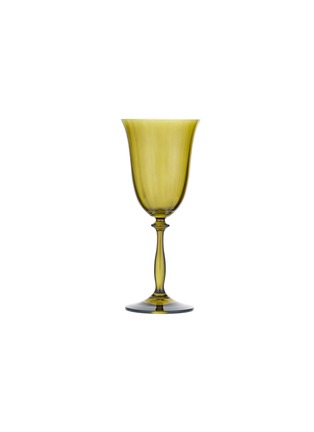 Main View - 点击放大 - SUMMERILL & BISHOP - Hand-Coloured Red Wine Glass — Green