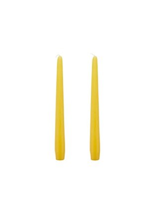 Detail View - 点击放大 - SUMMERILL & BISHOP - Tapered Candle Set of 2 — Yellow Branded Packaging