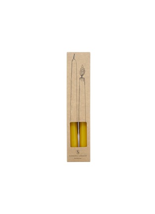 Main View - 点击放大 - SUMMERILL & BISHOP - Tapered Candle Set of 2 — Yellow Branded Packaging