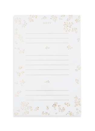 Main View - 点击放大 - SUMMERILL & BISHOP - Bernadette's Falling Flower Gold Foil Table Menu — Set of 12