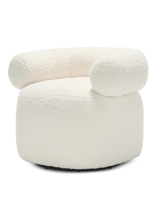 Main View - 点击放大 - ELLISON STUDIOS - Huggy Swivel Armchair — Montauk Off-White