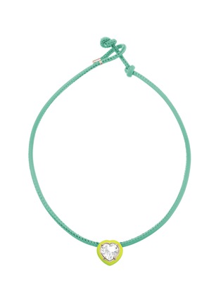 首图 - 点击放大 - BEA BONGIASCA - Pop 9K Gold Sterling Silver Enamel Heart Crystal Choker