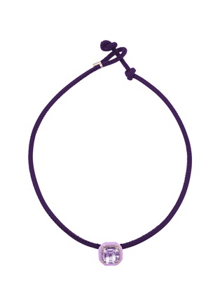 首图 - 点击放大 - BEA BONGIASCA - Pop 9K Gold Sterling Silver Enamel Octagon Amethyst Crystal Choker