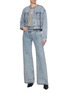 模特儿示范图 - 点击放大 - 3.1 PHILLIP LIM - Crop Light Wash Denim Jacket