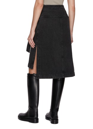 背面 - 点击放大 - 3.1 PHILLIP LIM - Belted Dark Wash Denim Skirt