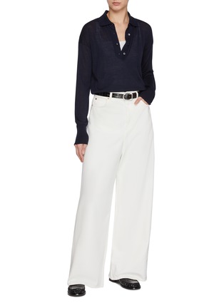 模特儿示范图 - 点击放大 - TEURN STUDIOS - Baggy Light Wash Jeans