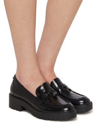 模特儿示范图 - 点击放大 - SAM EDELMAN - Teresa Leather Platform Loafers