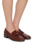 模特儿示范图 - 点击放大 - SAM EDELMAN - Denise Tassel Leather Loafers