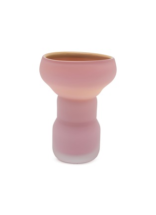  - DAVID VALNER STUDIO - Little Fungus Vase — Matt Pink & Yellow