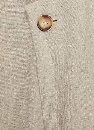  - LA COLLECTION - LOUISE V 字亚麻连衣裙