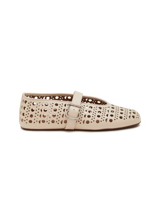 首图 - 点击放大 - ALAÏA - Perforated Leather Ballerina Flats