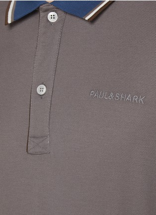  - PAUL & SHARK - 拼色长袖 POLO 衫