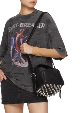 模特儿示范图 - 点击放大 - ALEXANDERWANG - 小号 REX 皮革水桶包