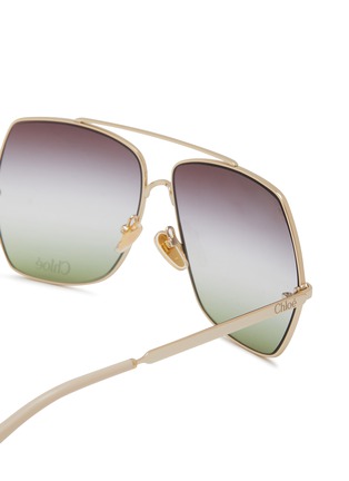 细节 - 点击放大 - CHLOÉ - Aly Metal Aviator Sunglasses