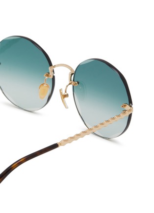 细节 - 点击放大 - CHLOÉ - Metal Round Sunglasses