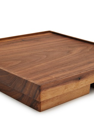 Detail View - 点击放大 - SOCIETY LIMONTA - Medium Treit Due Walnut Wood Tray