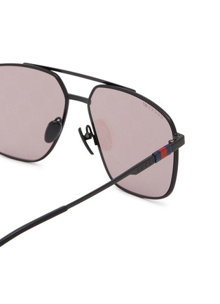 细节 - 点击放大 - GUCCI - Metal Aviator Sunglasses