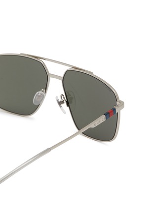 细节 - 点击放大 - GUCCI - Metal Aviator Sunglasses