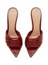 细节 - 点击放大 - GIANVITO ROSSI - Amour 85  Leather Mule Sandals
