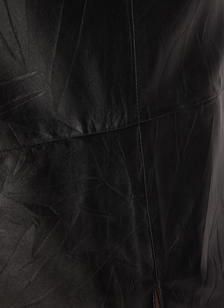  - FABIANA FILIPPI - 松紧腰皮革中长半身裙