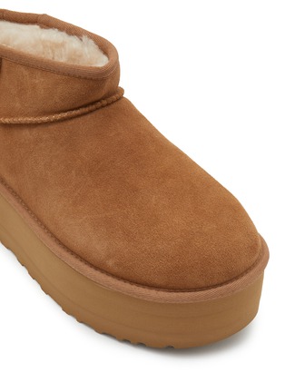 细节 - 点击放大 - UGG - Classic Ultra Mini Suede Platform Ankle Boots