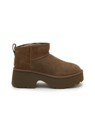 首图 - 点击放大 - UGG - Classic Ultra Mini New Heights Suede Ankle Boots