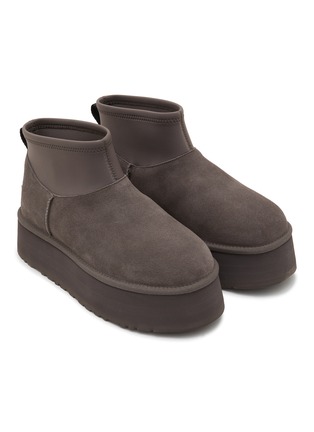 细节 - 点击放大 - UGG - Classic Mini Dipper Ankle Platform Suede Boots