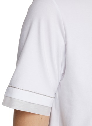  - PESERICO - Monili Embellished Hem T-Shirt