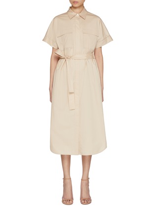 首图 - 点击放大 - PESERICO - Two Pocket Belted Shirt Dress