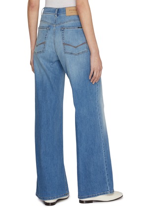 背面 - 点击放大 - PESERICO - Flared Leg Washed Jeans