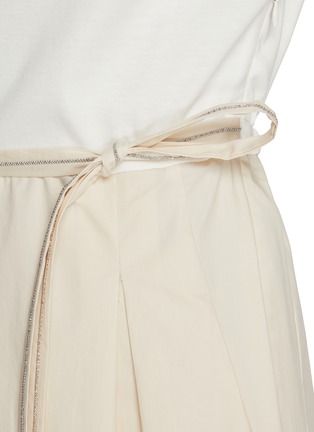  - PESERICO - Bi-fabric Drawstring Dress
