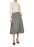 模特儿示范图 - 点击放大 - FABIANA FILIPPI - Bias Hem Wool Skirt