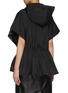 背面 - 点击放大 - FABIANA FILIPPI - Hooded Leather Taffeta Jacket