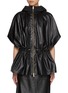 首图 - 点击放大 - FABIANA FILIPPI - Hooded Leather Taffeta Jacket