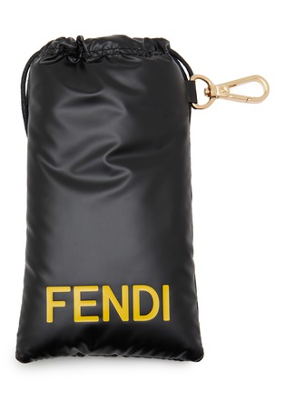 细节 - 点击放大 - FENDI - LETTERING 方框板材太阳眼镜