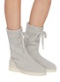 模特儿示范图 - 点击放大 - FEAR OF GOD SHOES - Moc Knit Wool Women's Sneakers