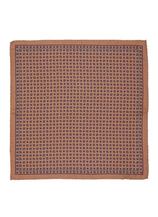 模特儿示范图 - 点击放大 - STEFANOBIGI MILANO - Silk Jacquard Pocket Square