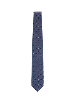 细节 - 点击放大 - STEFANOBIGI MILANO - Floral Jacquard Silk Twill Tie